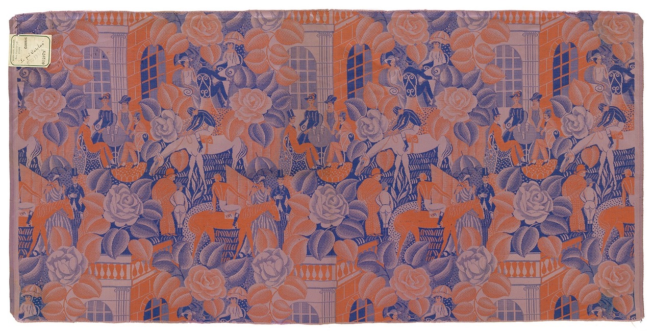 Maison Bianchini-Férier, Raoul Dufy,Le pré Catelan ou Bagatelle, Lyon, 1919. © © Lyon, musée des Tissus – Pierre Verrier