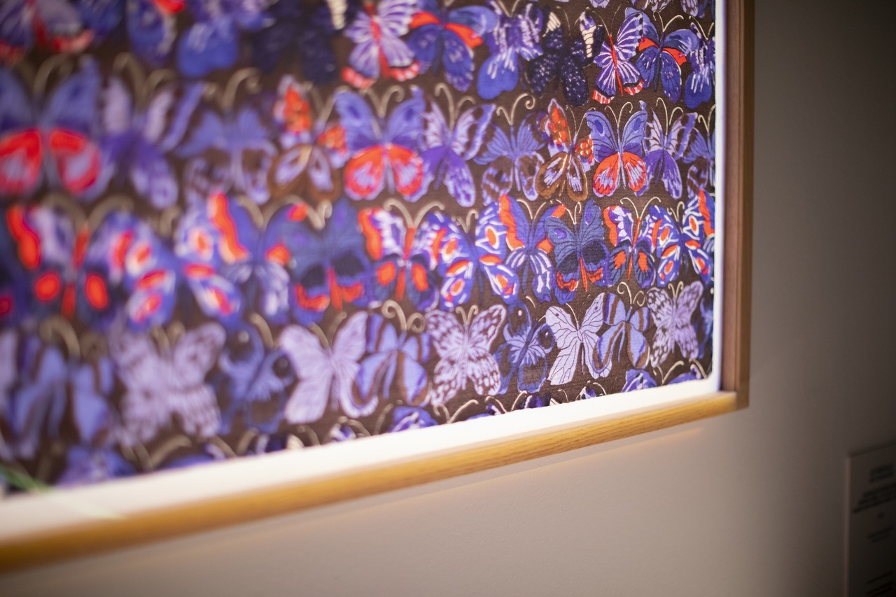 Maison Bianchini-Férier, Raoul Dufy, Papillons disposés en registres, Lyon, 1920. © © Palazzo Cipolla , Dufy, le 