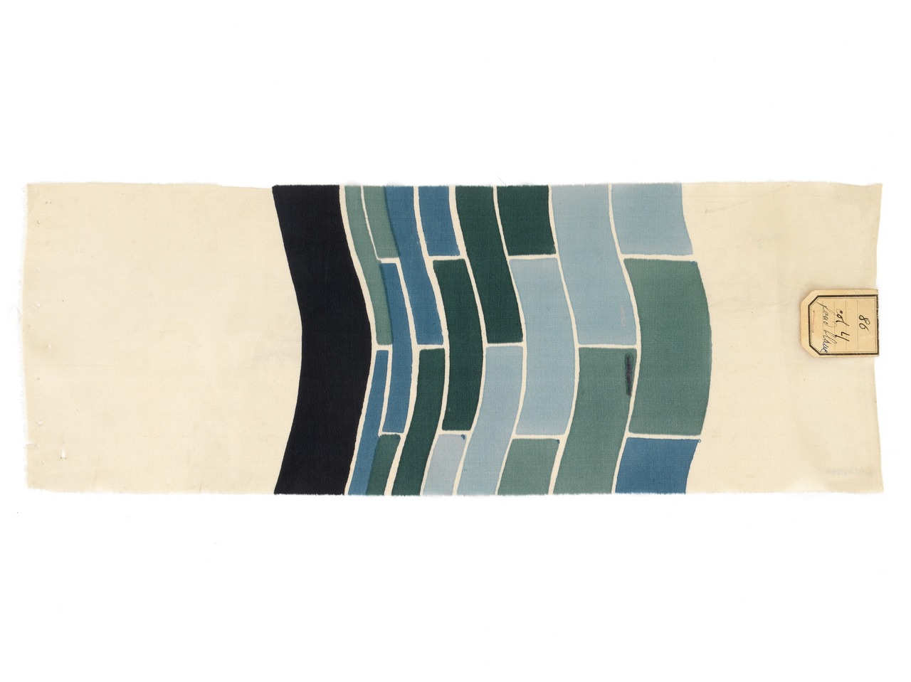 Sonia Delaunay, Ferret Frères Cie, tissu simultané n°86, 1925. MT 36954.1. Don de Delaunay Sonia, 1974. © © Lyon, musée des Tissus et des Arts décoratifs — Sylvain Pretto