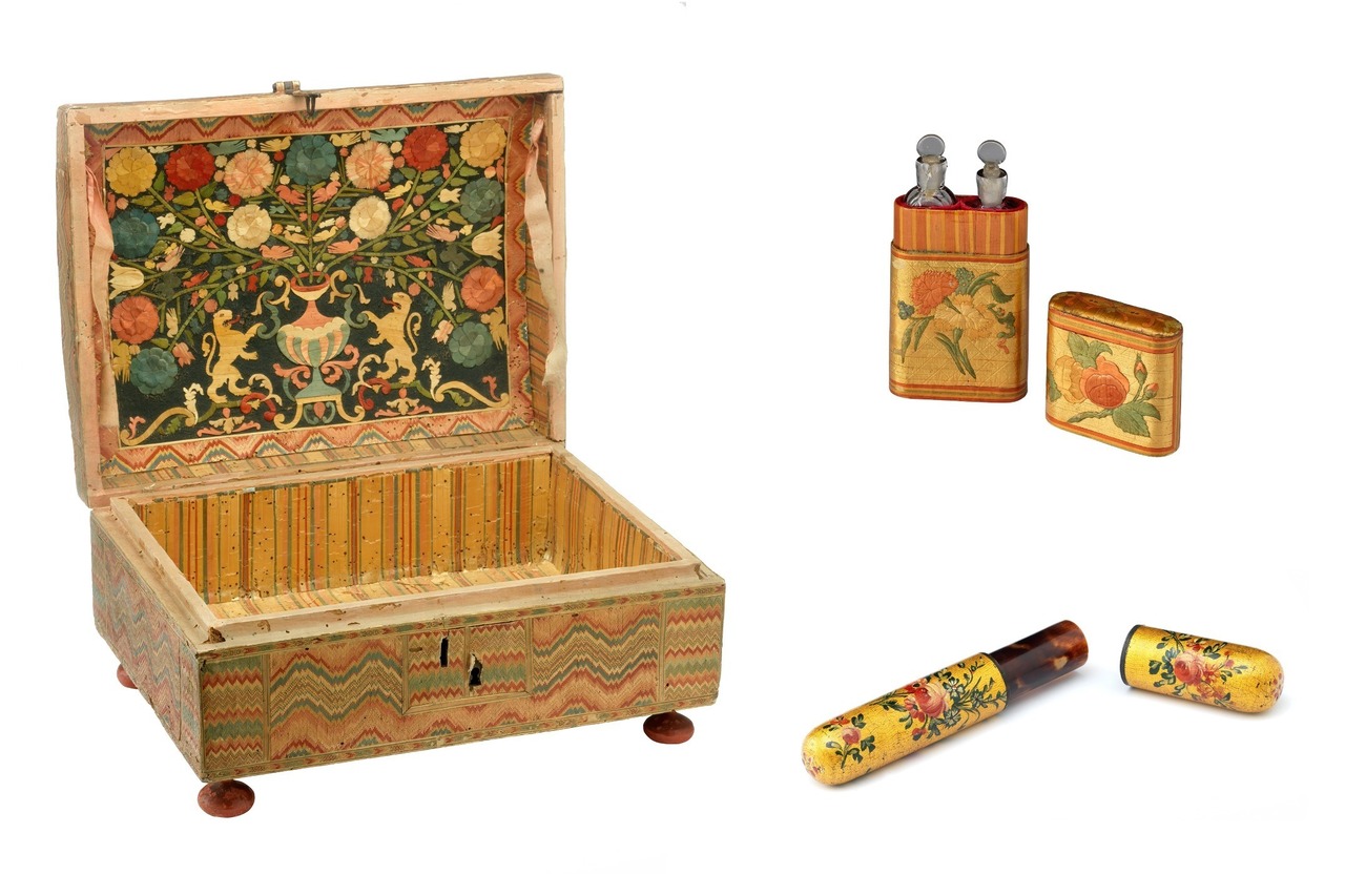 Coffret et étuis © © Lyon, musée des Tissus et des Arts décoratifs – D.R