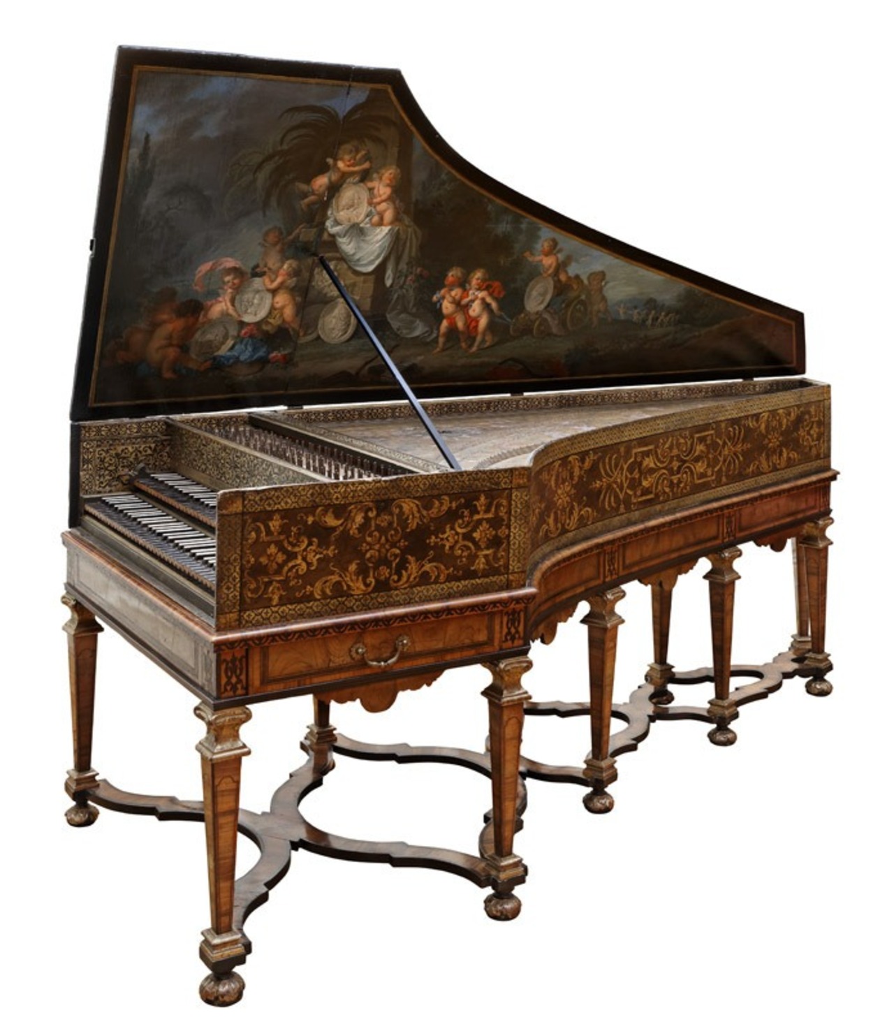 Clavecin à deux claviers © © Lyon, musée des Tissus et des Arts décoratifs - DR