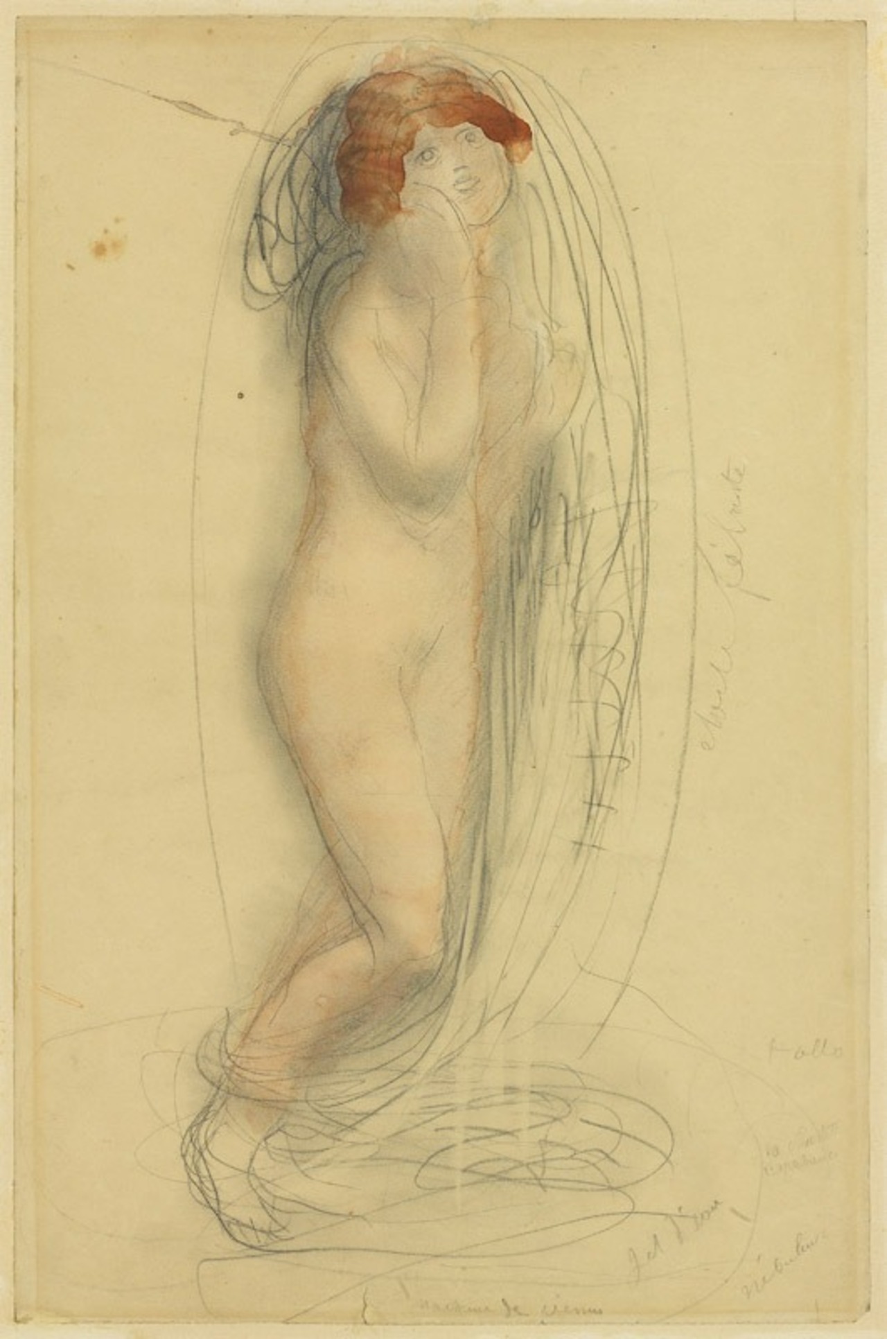 François-Auguste-René Rodin, Naissance de Vénus, France, 1er quart du 20e siècle MAD 3278. Legs d’Henriette Bardey, 1960. © © Lyon, musée des Tissus et des arts décoratifs — Pierre Verrier