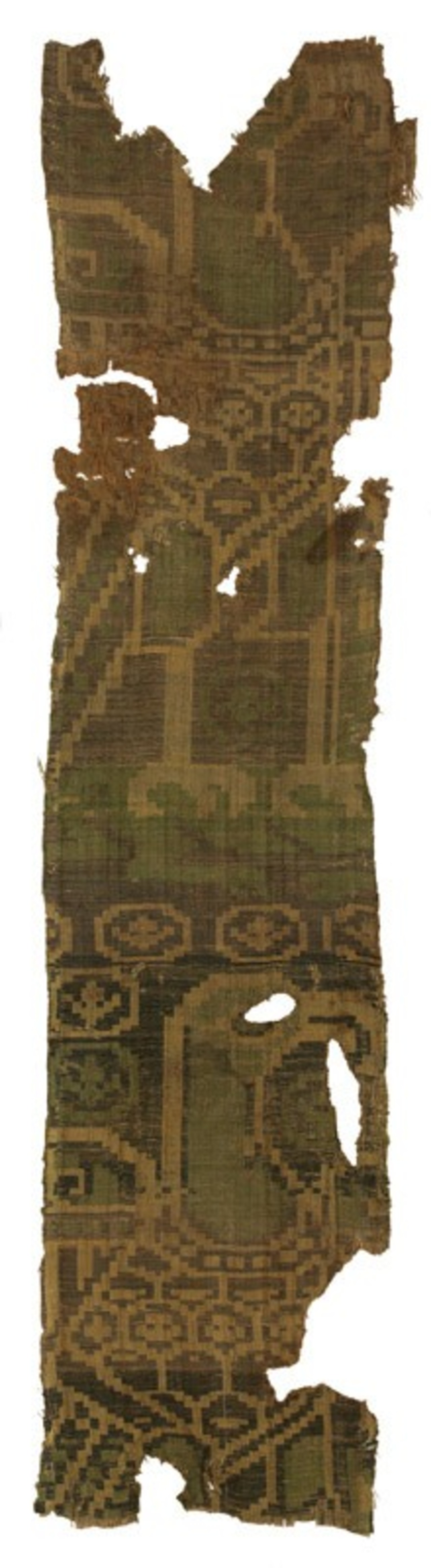 Soierie aux aigles, Perse, entre 8e et 10e siècle MT 27896.1. Acquis du Curé de Mozac, 1905. © © Lyon, musée des Tissus et des arts décoratifs — Pierre Verrier