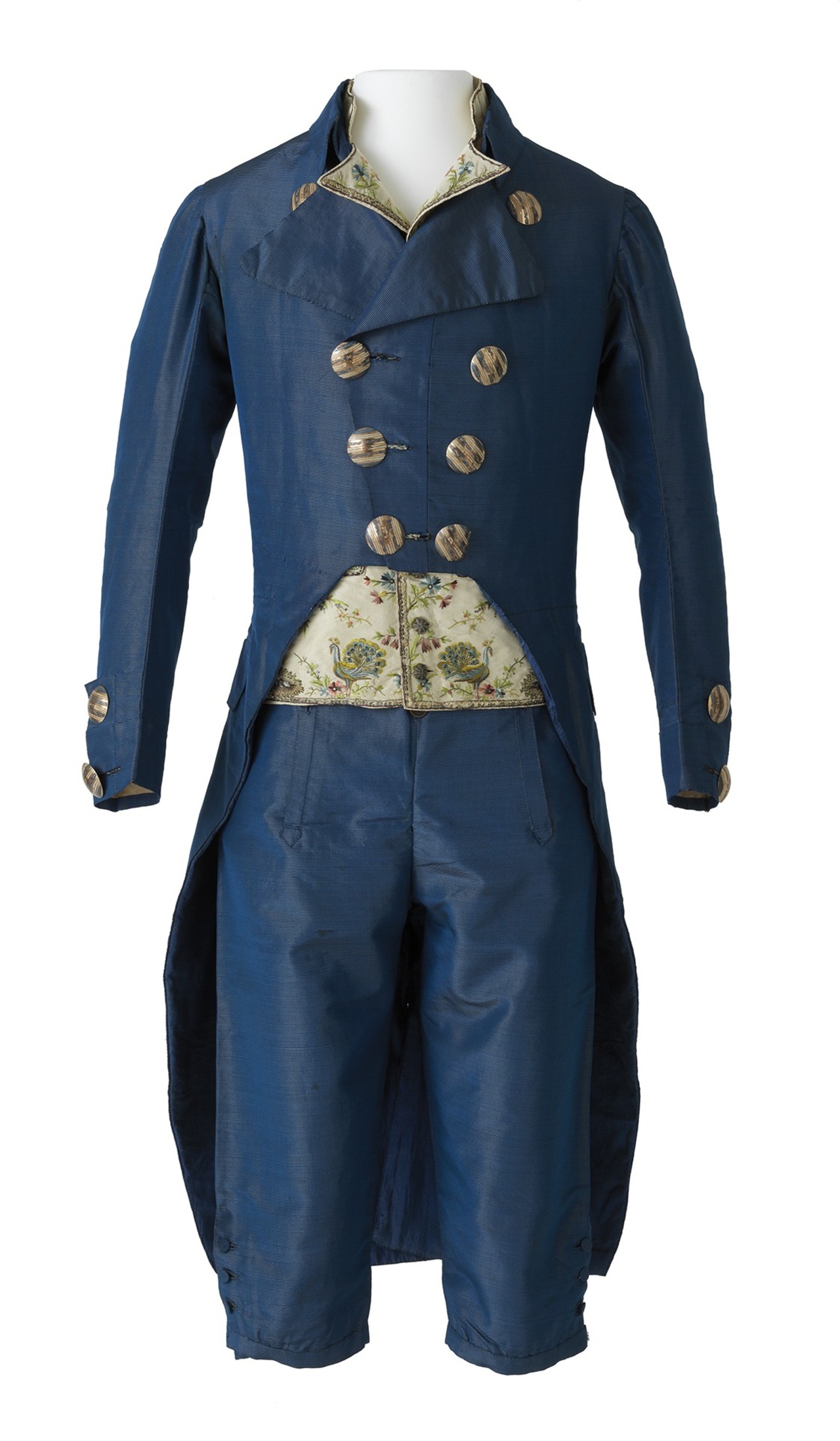 Habit d’homme, France, entre 1789 et 1800. MT 29859. Achat auprès de Tony Martel, 1913. © © Lyon, musée des Tissus et des Arts décoratifs — Pierre Verrier