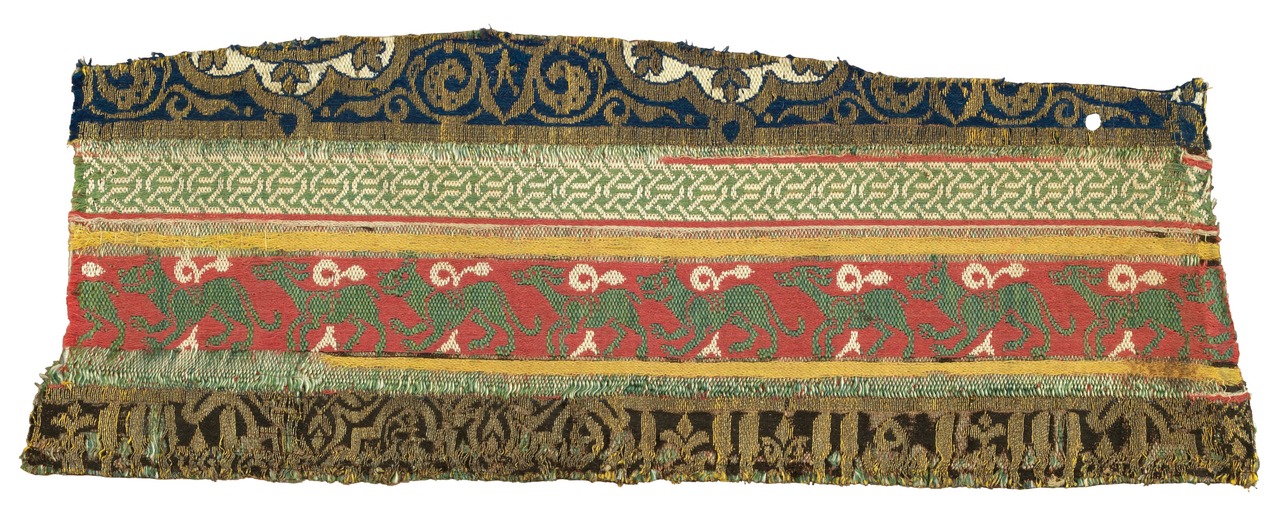Tissu hispano-mauresque (fragment), Espagne, XVe-XVIe siècle. MT 30408. Achat auprès de Tony Martel Tony, 1926. © © Lyon, musée des Tissus et des Arts décoratifs — Pierre Verrier