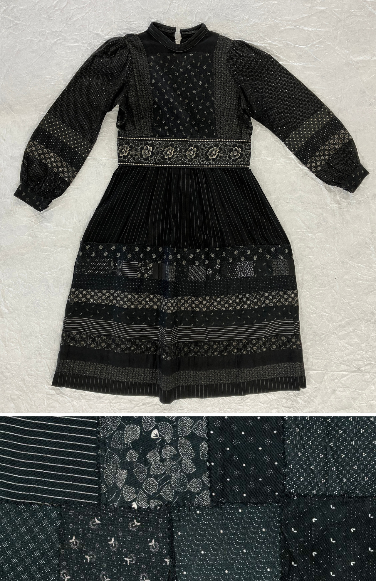 À la Bonne Renommée (maison de couture), Marguerite, France, 1977. MT 2024.11.1. Don de À la Bonne Renommée, d'Élisabeth Gratacap et Catherine Legrand, 2024 © © Lyon, musée des Tissus et Arts décoratifs – D. R. 