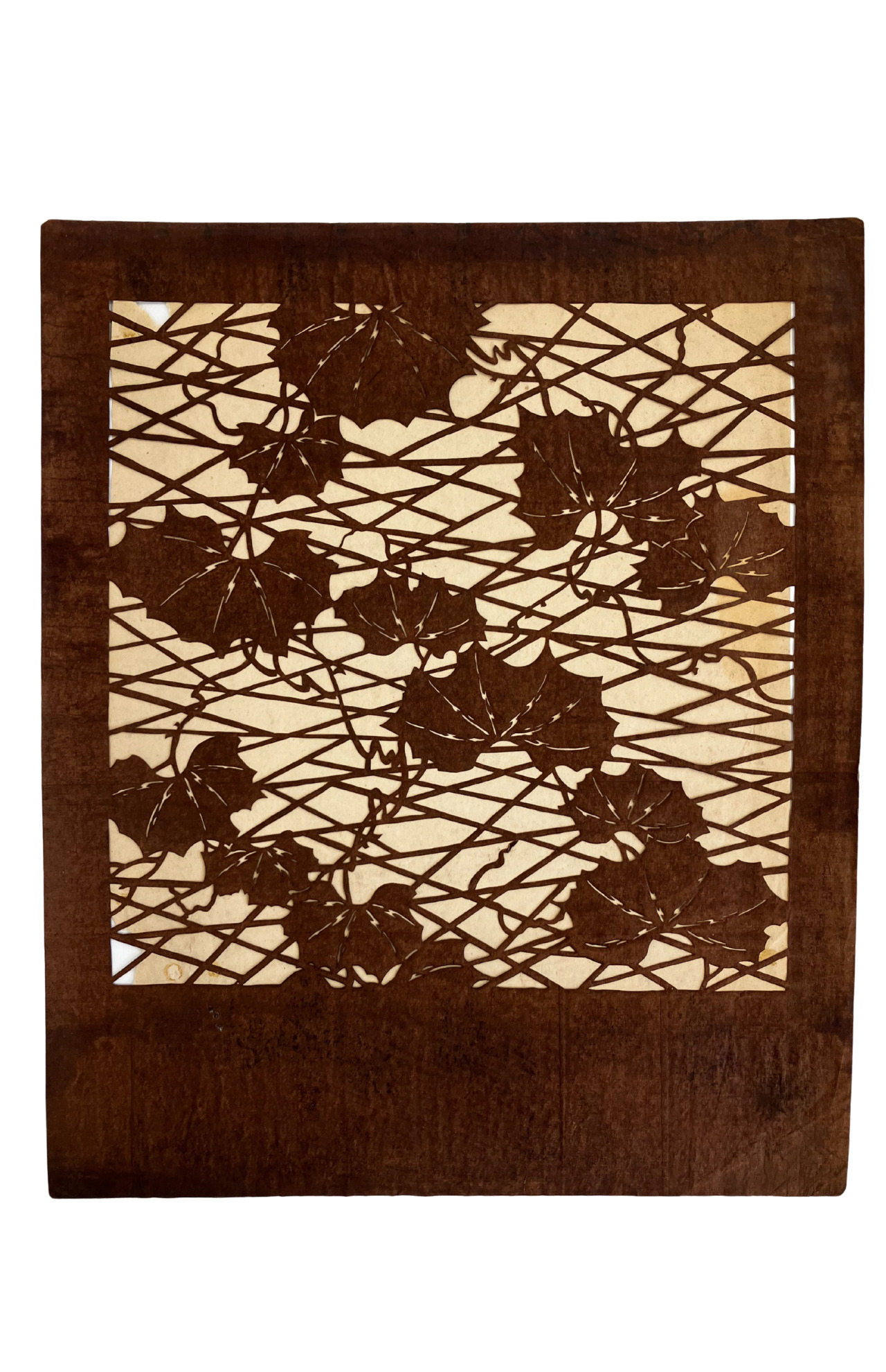Katagami, Japon, entre 1840 et 1868. MT 2024.10.9. Don de Blanche et Bertrand Bellon, 2024. © © Lyon, musée des Tissus et Arts décoratifs – D. R. 