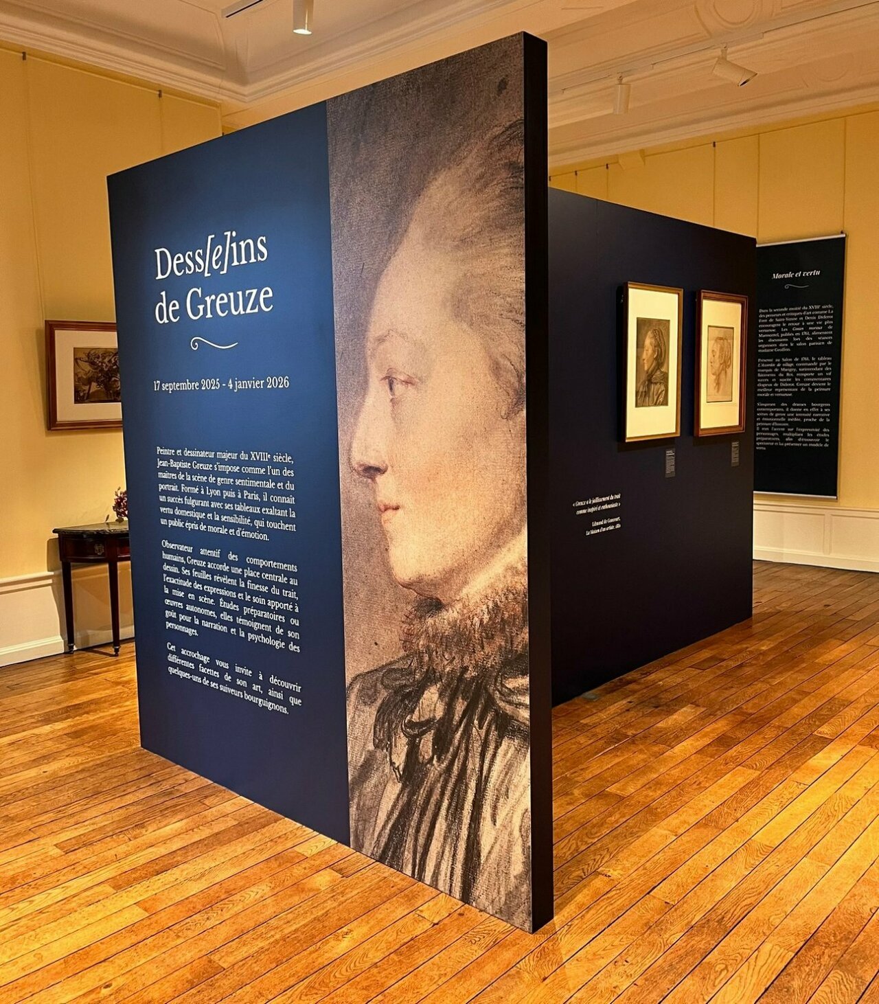 Vue de l’exposition-Dossier Dess[e]ins de Greuze © 